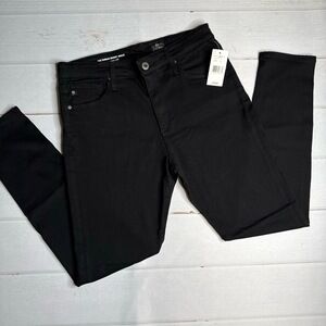 AG The Farrah Skinny Ankle Black Jeans Size 27 High Rise Stretch Denim